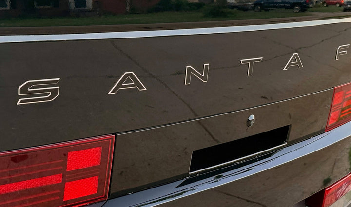 Premium Cast Vinyl Decal Letter Inlays for 2024-2025 Santa Fe Liftgate