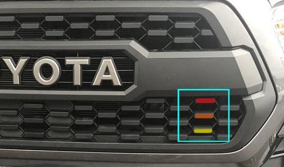 Premium Cast Vinyl Heritage Decals for 2017-2023 Tacoma TRD PRO Grille