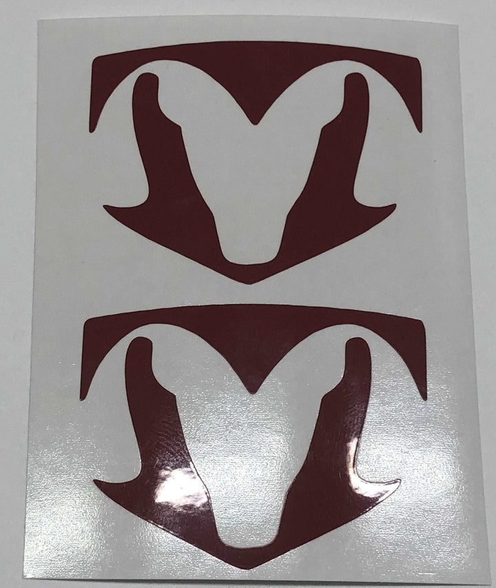 Premium Cast Vinyl Decal Inlays for 2013-2018 RAM 1500 Steering Wheel Emblem