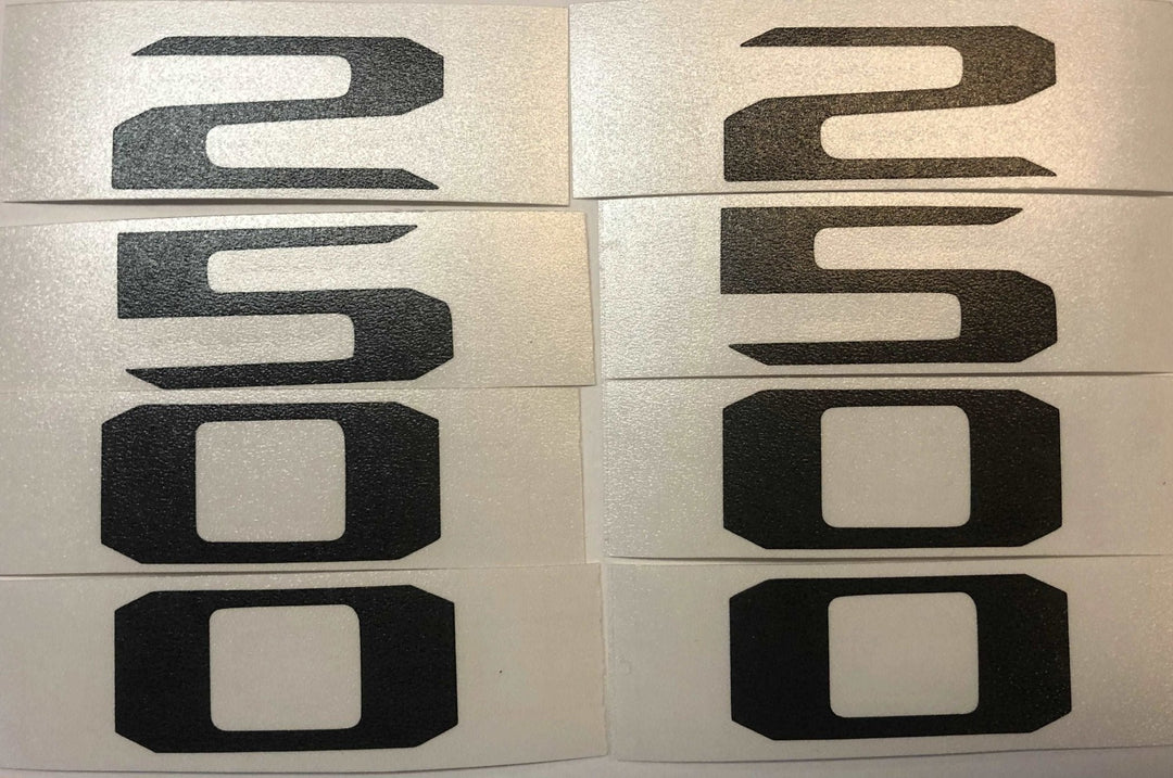Premium Cast Vinyl Decal Numbers for 2019-2025 RAM 2500/3500 Hood x2