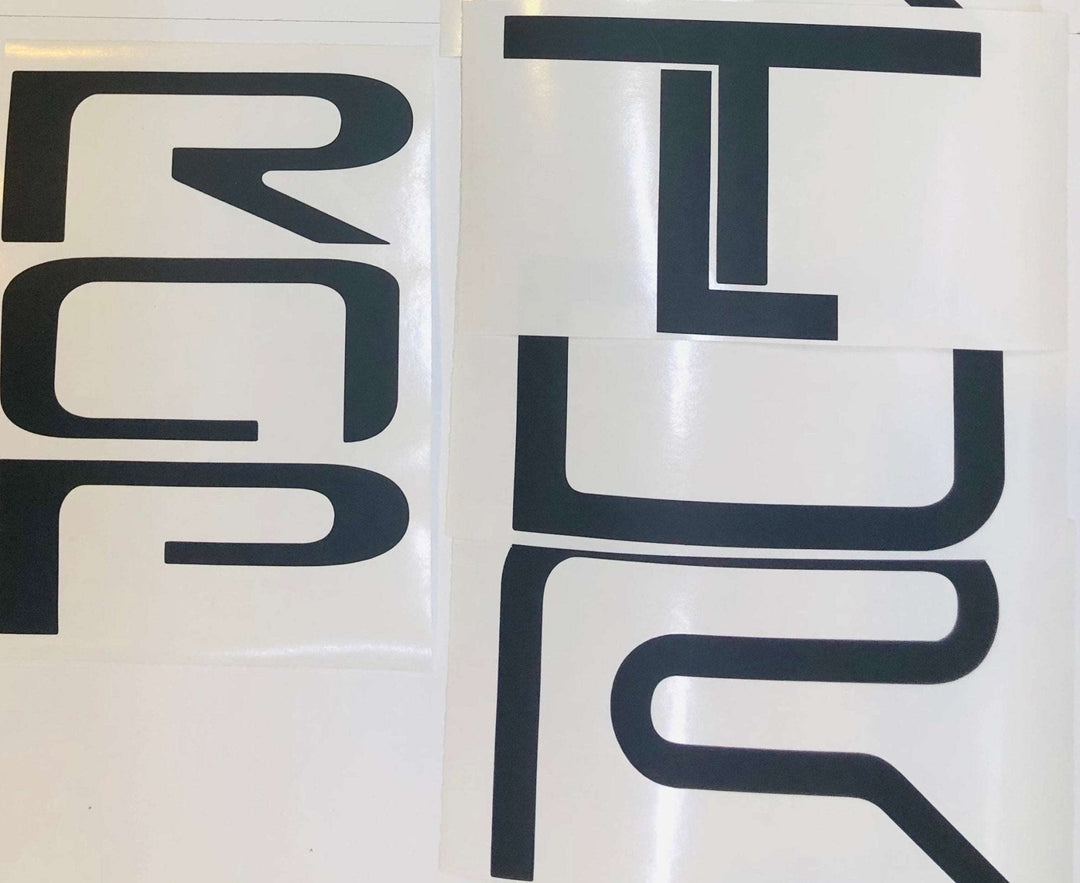 Premium Cast Vinyl Decal Letter Inserts for 2022-2025 Tundra TRD Pro Tailgate