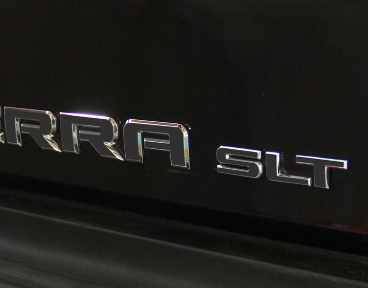 Premium Cast Vinyl Decal Letter Inlays for 2008-2018 SIERRA Doors and Tailgate