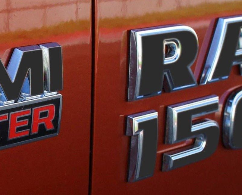 Premium Cast Vinyl Decal Letter Inlays for 2011-2018 RAM 1500/2500 Doors