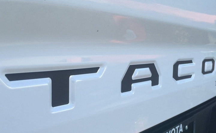 Premium Cast Vinyl Decal Letter Inserts for 2016-2023 Tacoma Tailgate