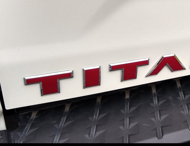 Premium Cast Vinyl Decal Letter Inlays for 2016-2024 Titan Doors and Tailgate