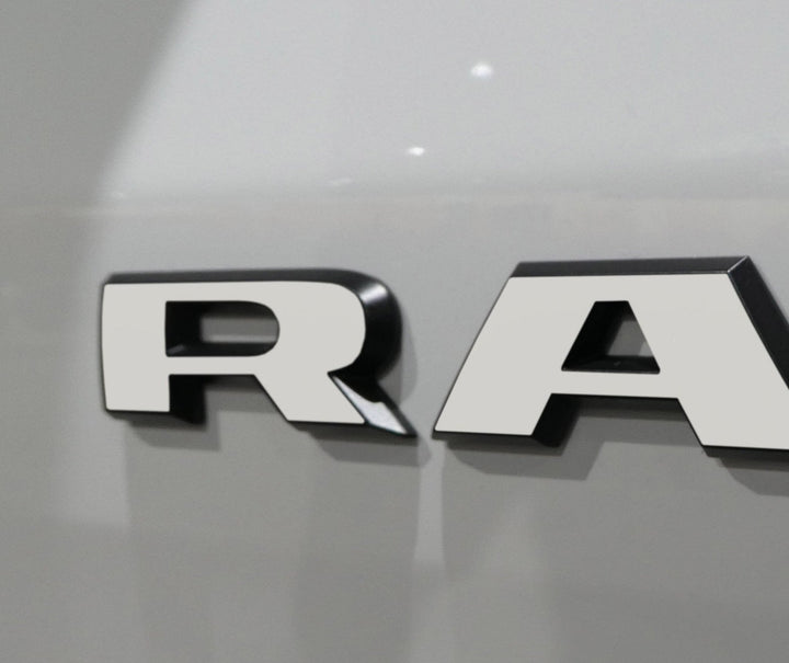 Premium Cast Vinyl Decal Letter Inlays for 2019-2025 RAM Doors