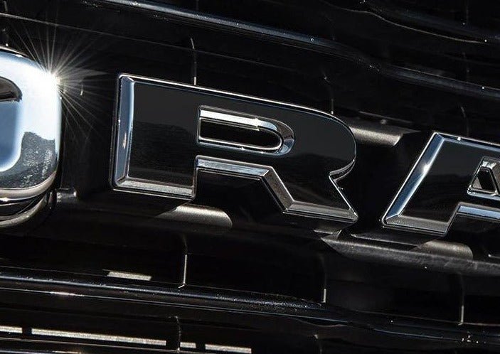 Premium Cast Vinyl Decal Letter Inlays for 2019-2025 RAM Grille