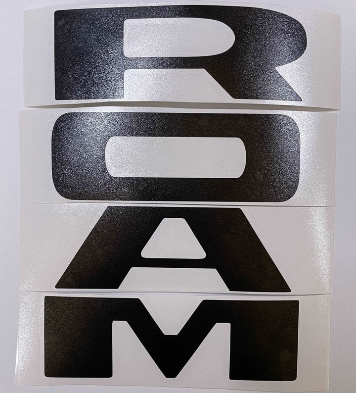 Premium Cast Vinyl Decal Letter Inlays for 2019-2025 RAM Grille