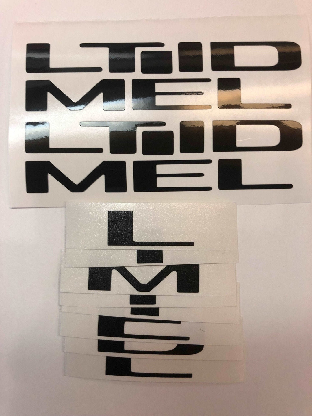 Premium Cast Vinyl Decal Letters for 2019-2025 RAM 1500 Limited Doors and Tailgate Emblems