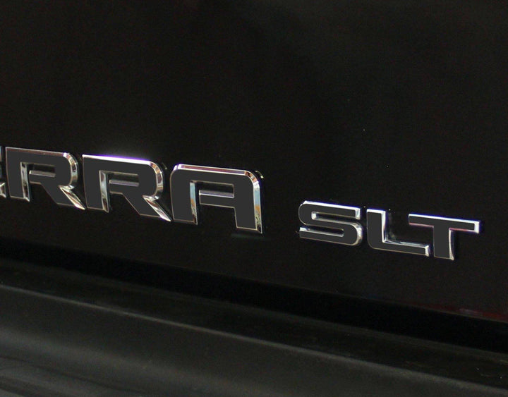 Premium Cast Vinyl Decal Letter Inlays for 2019-2026 SIERRA Doors and Tailgate