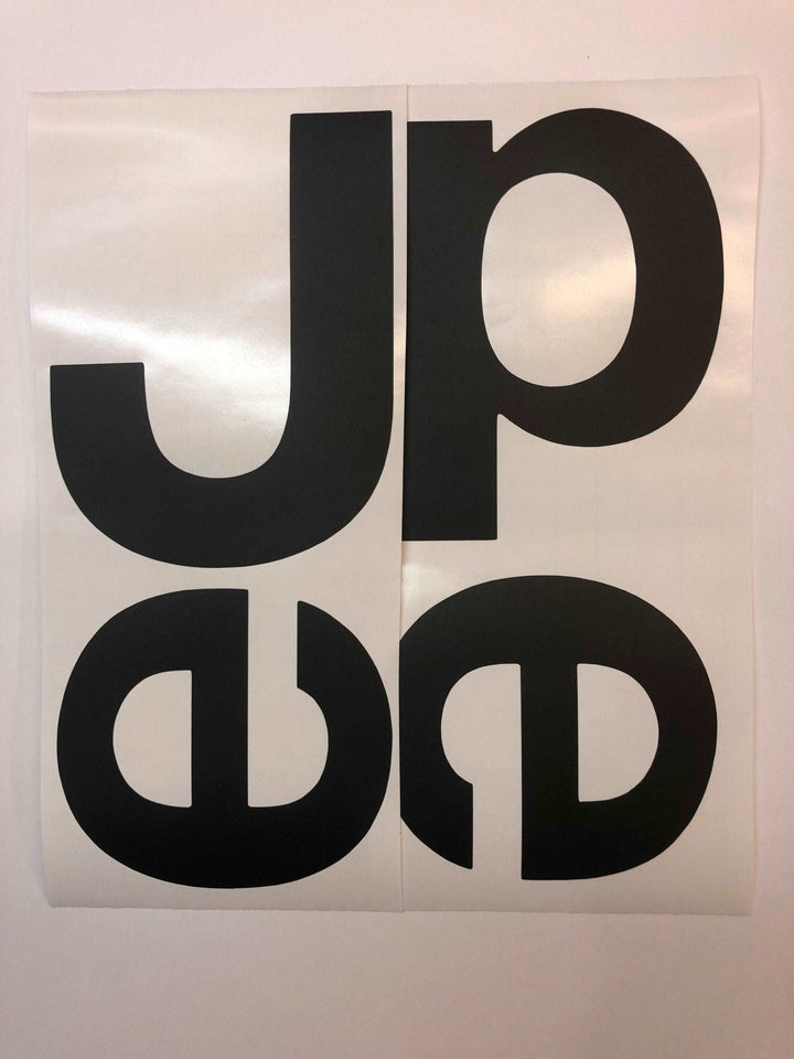 Premium Cast Vinyl Decal Letter Inlays for 2020-2025 Gladiator Tailgate