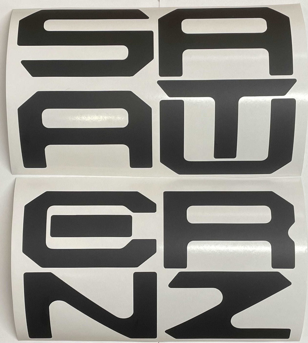 Premium Cast Vinyl Decal Letter Inserts for 2022-2025 Santa Cruz Tailgate