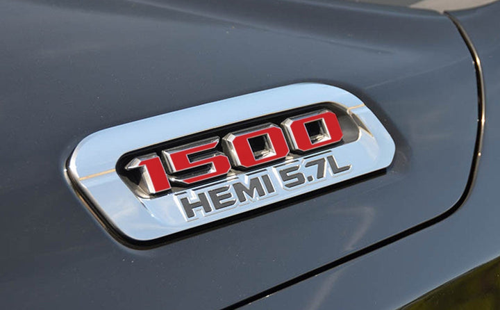 Premium Cast Vinyl Decal Number Inlays for 2019-2025 RAM 1500 Hood x2