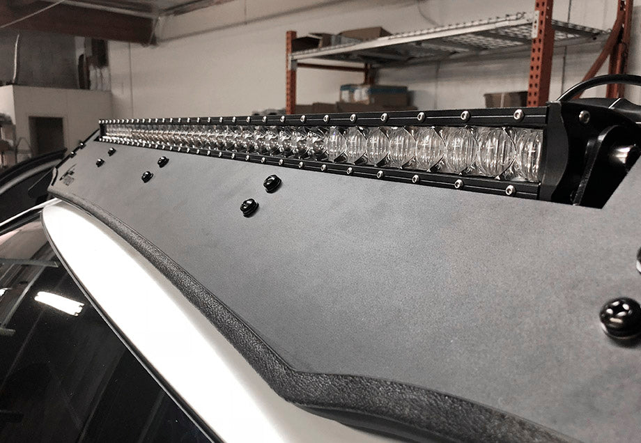 40" Cut-Out Prinsu Roof Rack Slim LED Light Bar Bracket Kit