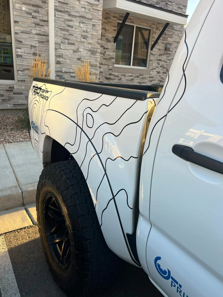 DIY Vehicle Vinyl Topographical Accent/Booster Kit